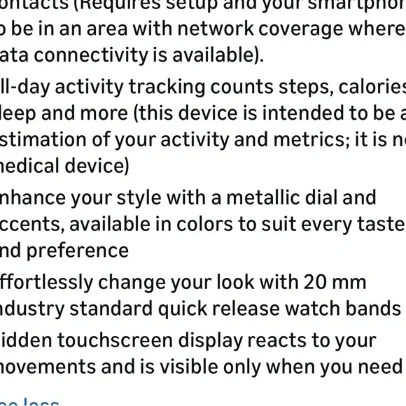 Garmin Vivomove Sport Hybrid Smartwatch in Cocoa - Picture 15 of 15